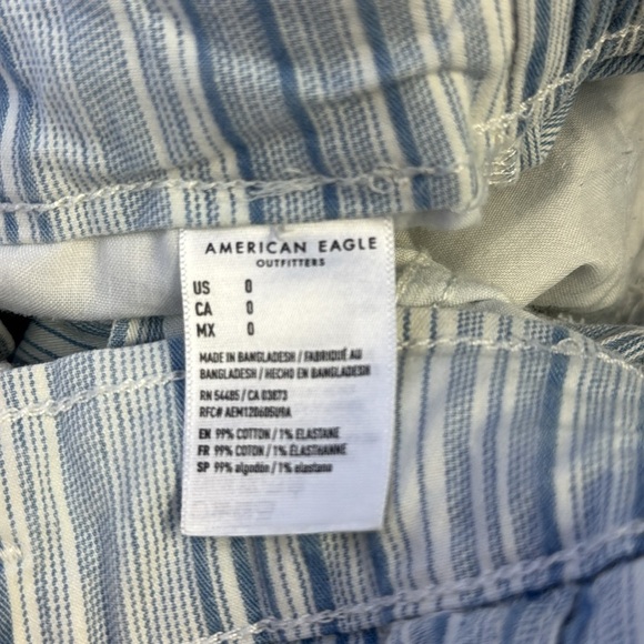 American Eagle Outfitters High Waist Blue and White Shorts - Picture 10 of 10
